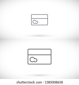 Vector icon credit card 10 EPS . Lorem Ipsum Illustration design