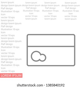 Vector icon credit card 10 EPS . Lorem Ipsum Illustration design
