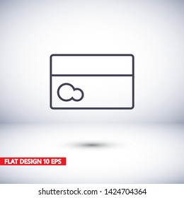 Vector icon credit card 10 EPS . Lorem Ipsum Illustration design