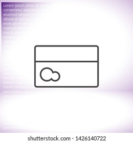 Vector icon credit card 10 EPS . Lorem Ipsum Illustration design