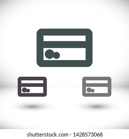 Vector icon credit card 10 EPS . Lorem Ipsum Illustration design