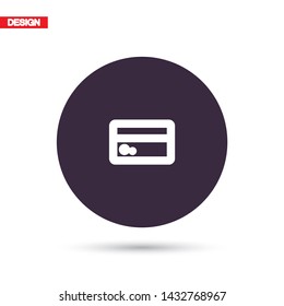 Vector icon credit card 10 EPS . Lorem Ipsum Illustration design