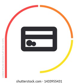 Vector icon credit card 10 EPS . Lorem Ipsum Illustration design