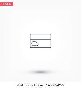 Vector icon credit card 10 EPS . Lorem Ipsum Illustration design