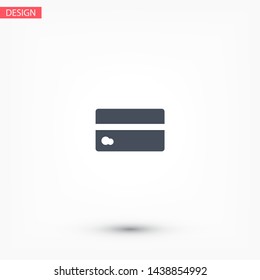 Vector icon credit card 10 EPS . Lorem Ipsum Illustration design