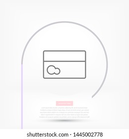 Vector icon credit card 10 EPS . Lorem Ipsum Illustration design