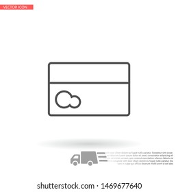 Vector icon credit card 10 EPS . Lorem Ipsum Illustration design
