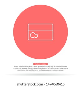 Vector icon credit card 10 EPS . Lorem Ipsum Illustration design