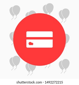 Vector icon credit card 10 EPS . Lorem Ipsum Illustration design