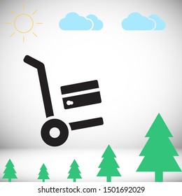 Vector icon credit card 10 EPS . Lorem Ipsum Illustration design