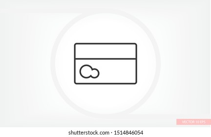 Vector icon credit card 10 EPS . Lorem Ipsum Illustration design