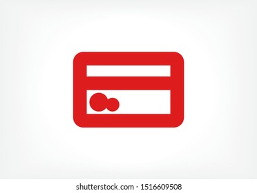 Vector icon credit card 10 EPS . Lorem Ipsum Illustration design