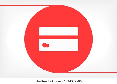 Vector icon credit card 10 EPS . Lorem Ipsum Illustration design