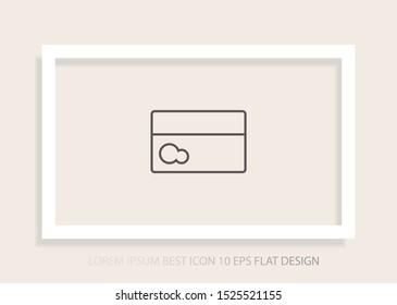 Vector icon credit card 10 EPS . Lorem Ipsum Illustration design