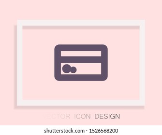 Vector icon credit card 10 EPS . Lorem Ipsum Illustration design