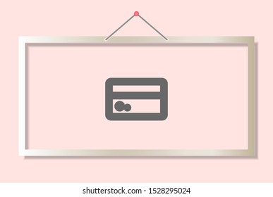 Vector icon credit card 10 EPS . Lorem Ipsum Illustration design