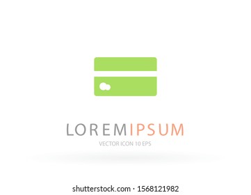 Vector icon credit card 10 EPS . Lorem Ipsum Illustration design