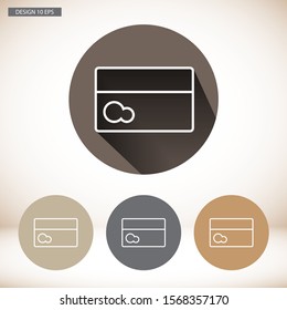 Vector icon credit card 10 EPS . Lorem Ipsum Illustration design