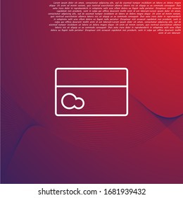 Vektorillustration Symbol Kreditkarte 10 EPS . Lorem-Ipsum-Illustrationsdesign