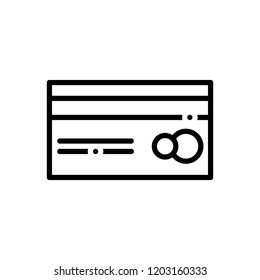 Vector icon for credit card 