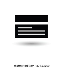 Vector icon Credit card
