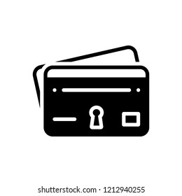 Vector icon for credit card protection 