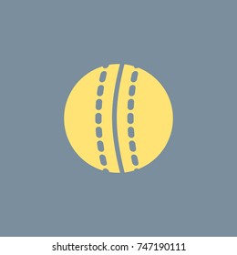 Vector icon of Cricket Ball. Eps-10.