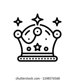 Vector icon for crown