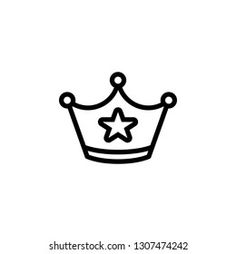 Vector icon for crown