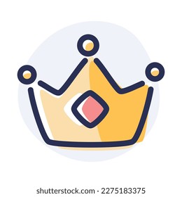 Vector icon crown for business 