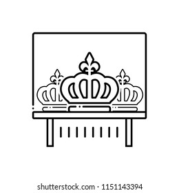 Vector icon for  crown exhibit 