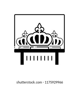 Vector icon for crown exhibit