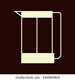 Vector icon of a cruet