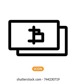 Vector Icon of Crypto Money. Mining symbol