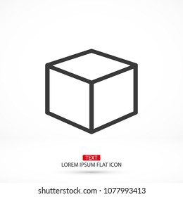 Vector icon cube 10 EPS