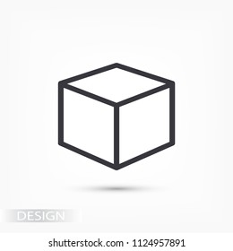 Vector icon cube 10 EPS