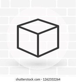Vector icon cube 10 EPS