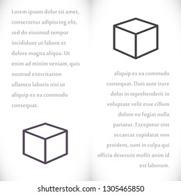 Vector icon cube 10 EPS