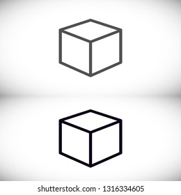 Vector icon cube 10 EPS