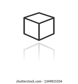 Vector icon cube 10 EPS