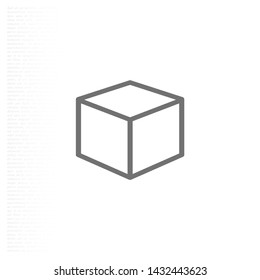 Vector icon cube 10 EPS . Lorem Ipsum Illustration design