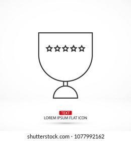 Vector icon cup 10 EPS