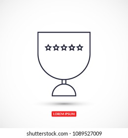Vector icon cup 10 EPS