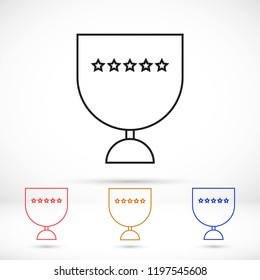 Vector icon cup 10 EPS