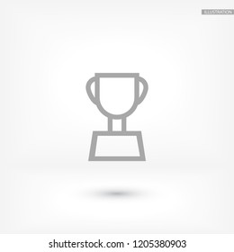 Vector icon cup 10 EPS