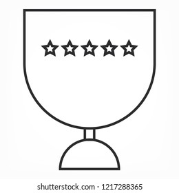 Vector icon cup 10 EPS