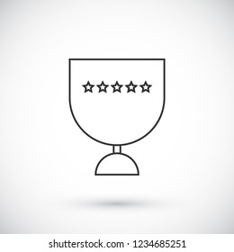 Vector icon cup 10 EPS