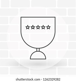 Vector icon cup 10 EPS