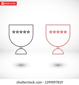Vector icon cup 10 EPS