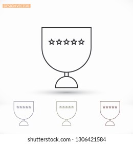Vector icon cup 10 EPS